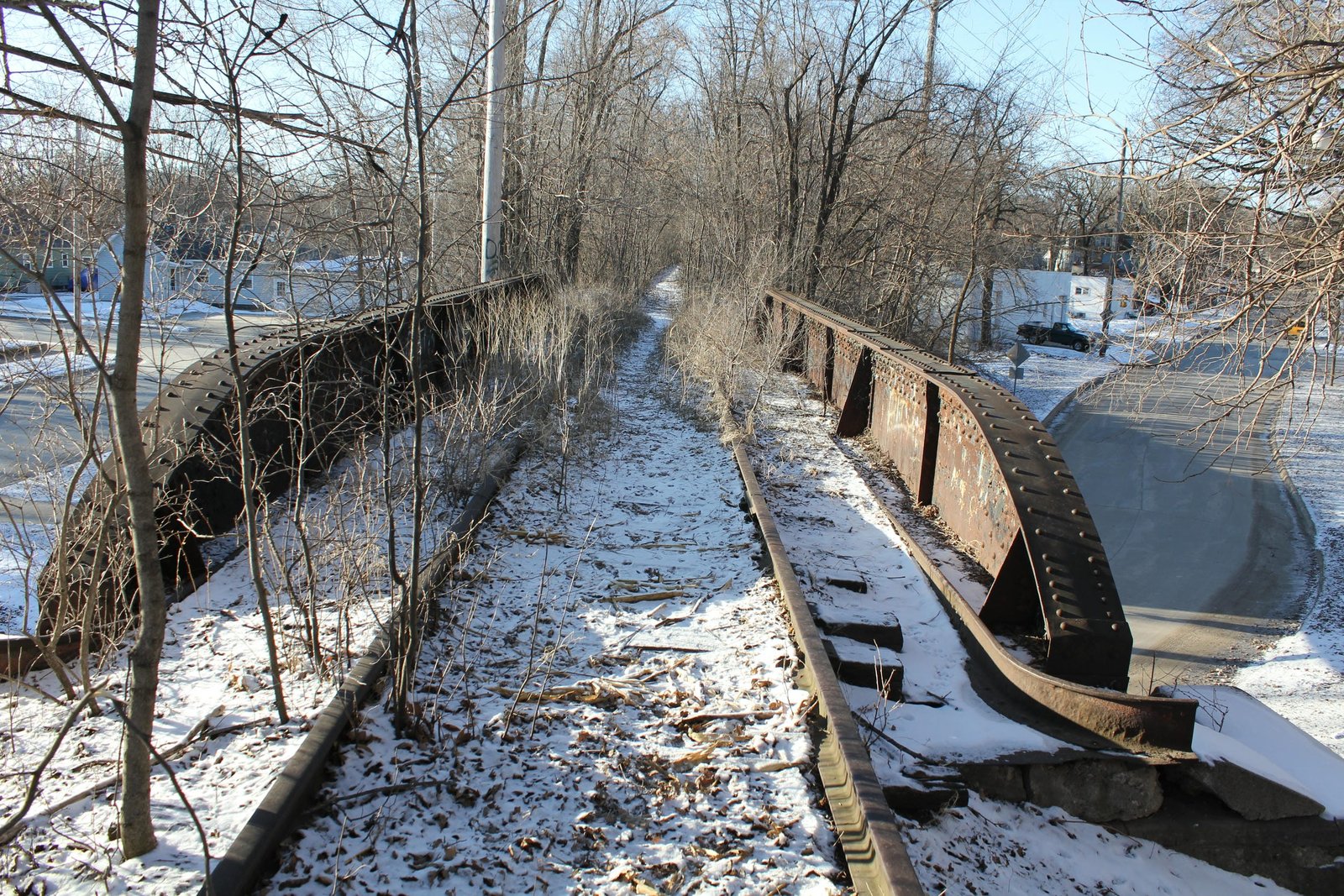 Looking south